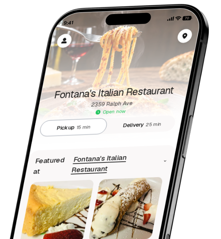 Fontana's Italian Restaurant app preview