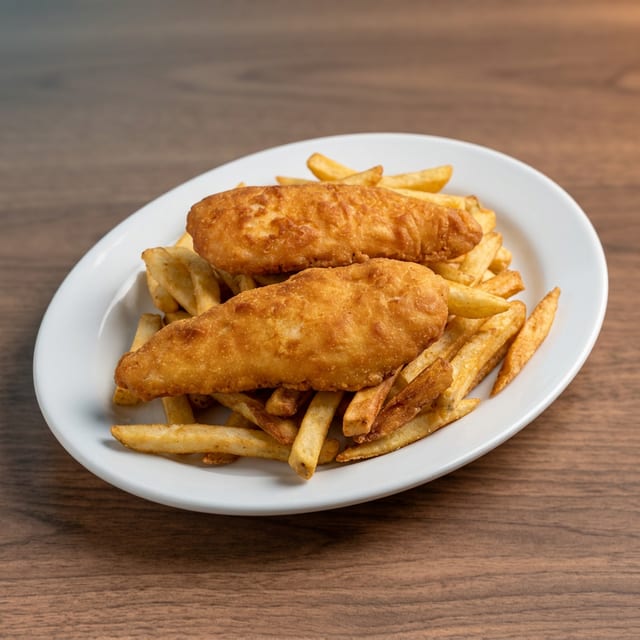 Chicken Tenders & French Fries.