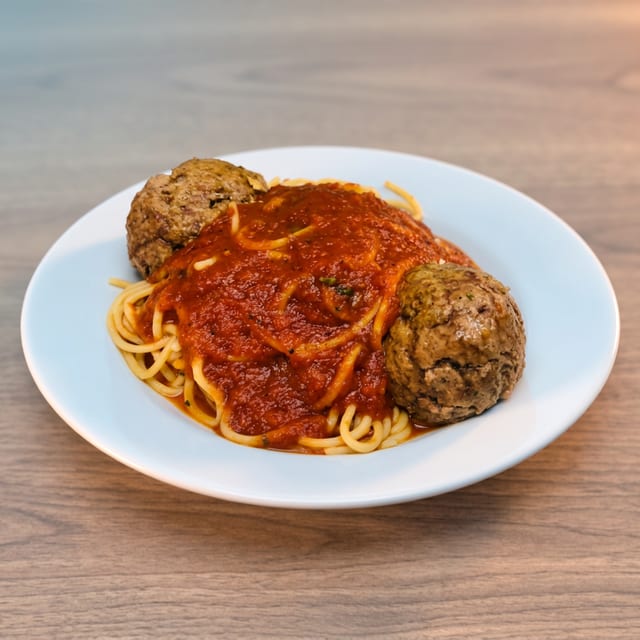 Kids Spaghetti with Meatballs.