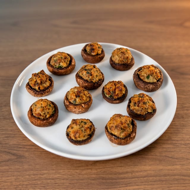 Stuffed Mushrooms (6).
